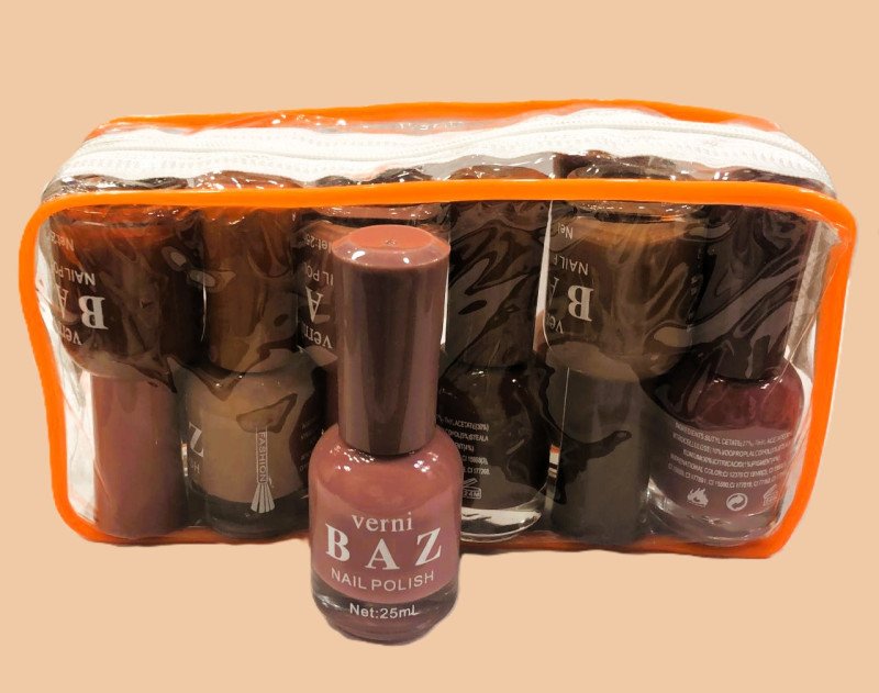 Verni BAZ NUDE Nail Polish 25mL 12pcs _ NAZY-FS12